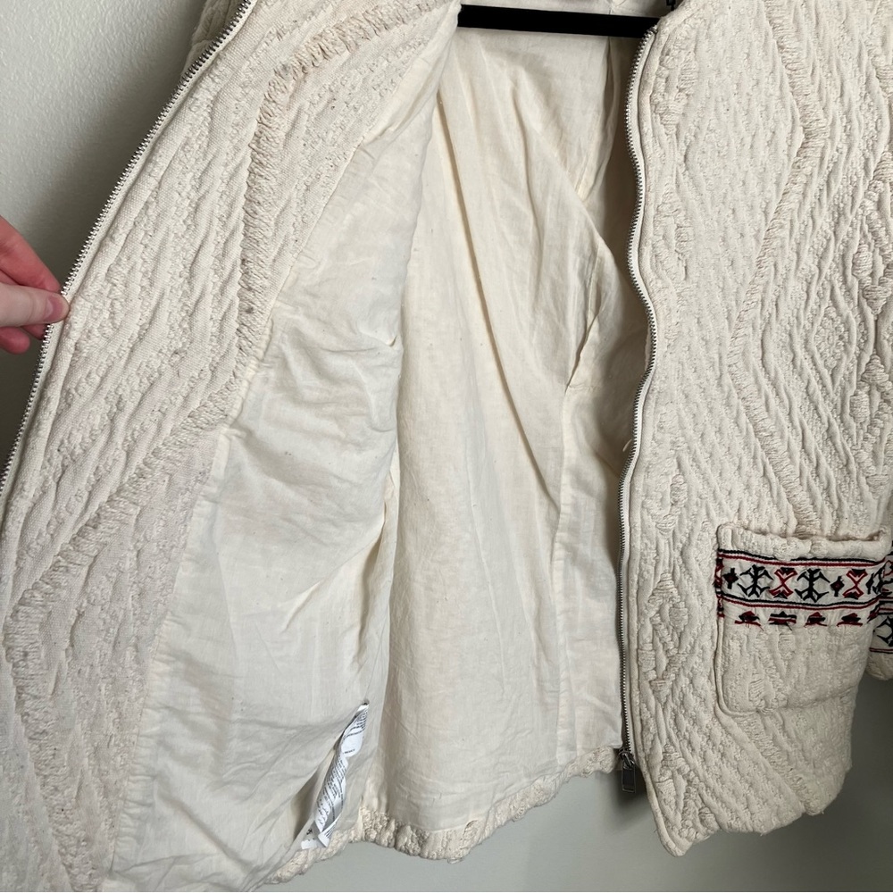 Mango Embroidered Blanket Jacket - Picture 6 of 7